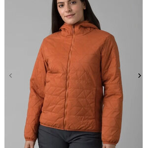 Prana Alpine Air Hooded Jacket, red clay